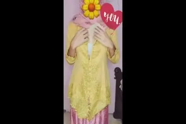 Live Ukhti Kebaya Hijab Pink Menggoda Lumer